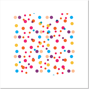 Colourful Dotted Pattern Posters and Art